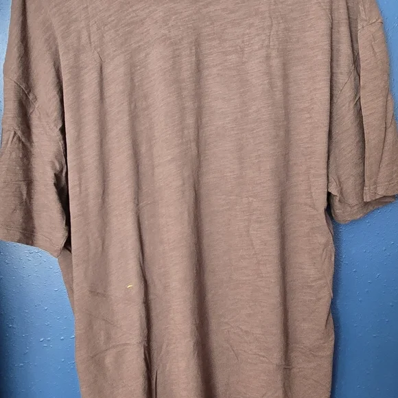 NATURAL LIFE Brown Tee  DON'T WORRY LIVE HAPPY - Picture 4 of 4